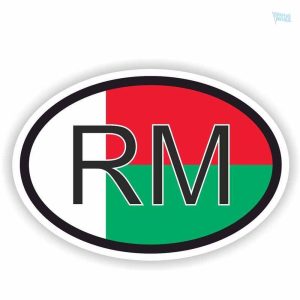 Autocollant drapeau Madagascar