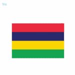 Autocollant représentant le drapeau de Maurice