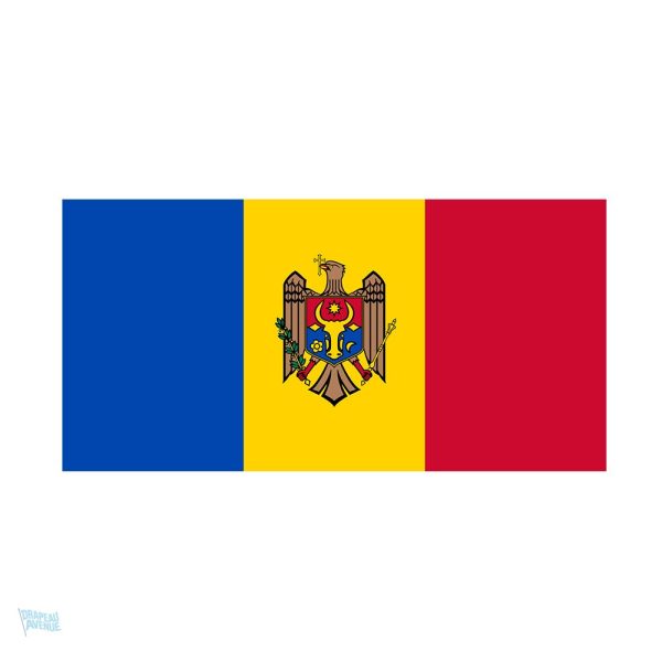 Autocollant du drapeau de la Moldavie