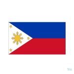 Autocollant drapeau des Philippines