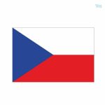Autocollant drapeau République Tchèque