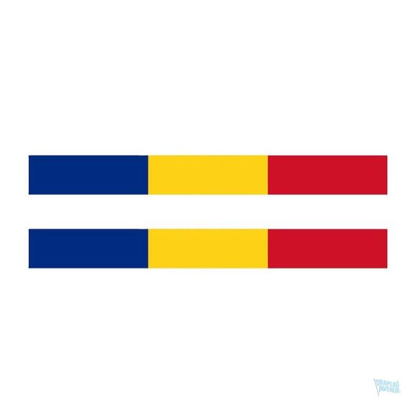 Autocollant drapeau Roumanie