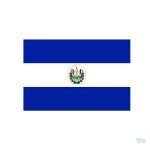Autocollant drapeau Salvador en couleurs vives et design authentique