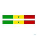 Autocollant représentant le drapeau du Sénégal