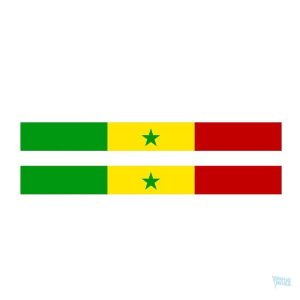 Autocollant représentant le drapeau du Sénégal