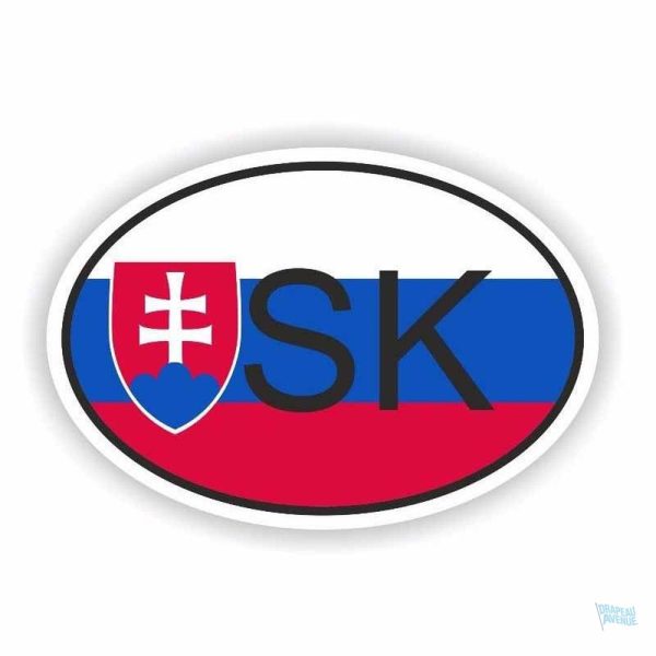 Autocollant drapeau Slovaquie, symbole national