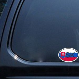 Autocollant représentant le drapeau de la Slovaquie