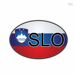 Autocollant représentant le drapeau de la Slovénie
