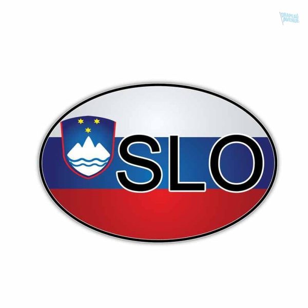 Autocollant représentant le drapeau de la Slovénie