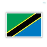 Autocollant drapeau de la Tanzanie