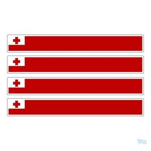 Autocollant représentant le drapeau de Tonga