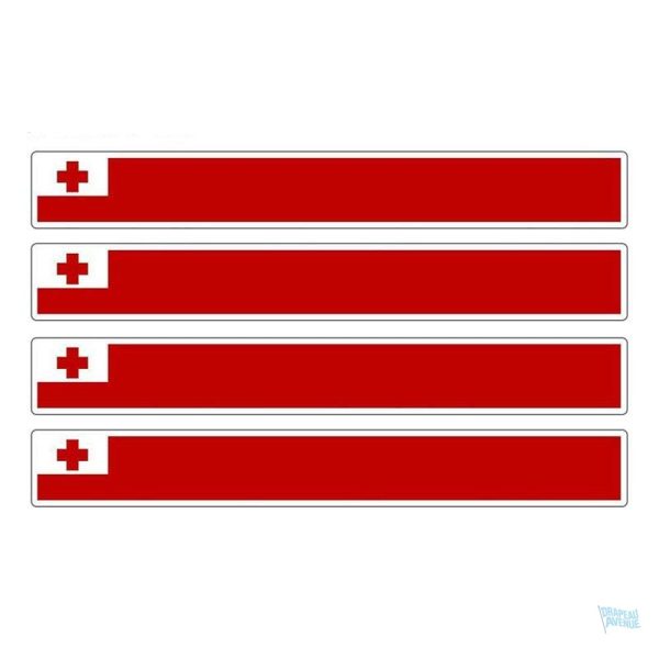 Autocollant représentant le drapeau de Tonga