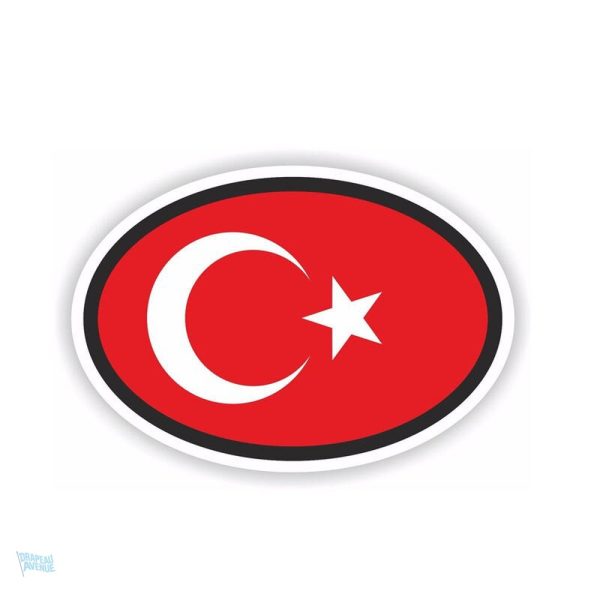 Autocollant flag Turquie pour décoration et affichage
