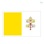 Autocollant représentant le drapeau du Vatican