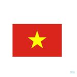 Autocollant représentant le drapeau du Vietnam