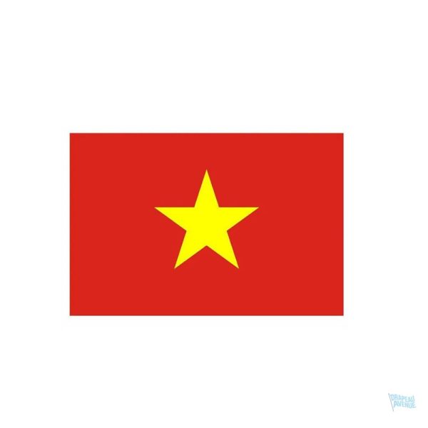 Autocollant représentant le drapeau du Vietnam