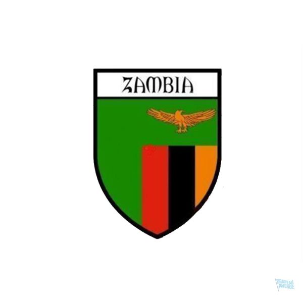 Autocollant drapeau Zambie