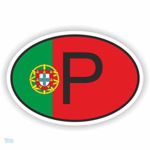 Autocollant drapeau Portugal pour personnaliser votre voiture