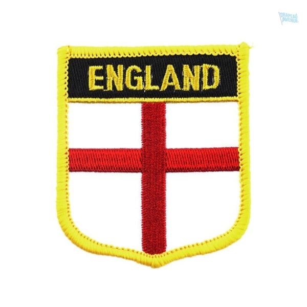 Badge drapeau Angleterre en tissu, symbole national britannique