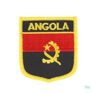 Badge drapeau Angola, symbole national et culturel
