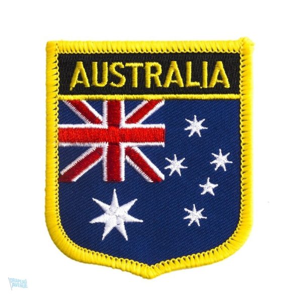 Badge Australien avec le drapeau national