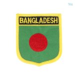 Badge drapeau du Bangladesh en tissu de qualité