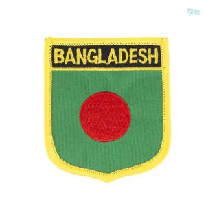 Badge drapeau du Bangladesh en tissu de qualité