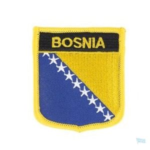 Badge drapeau Bosnie-Herzégovine en tissu