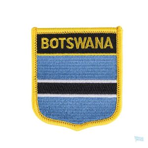 Badge drapeau Botswana, symbole national du pays africain