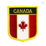 Badge drapeau Canada en tissu, symbole national