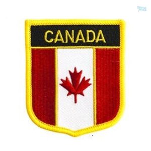 Badge drapeau Canada en tissu, symbole national