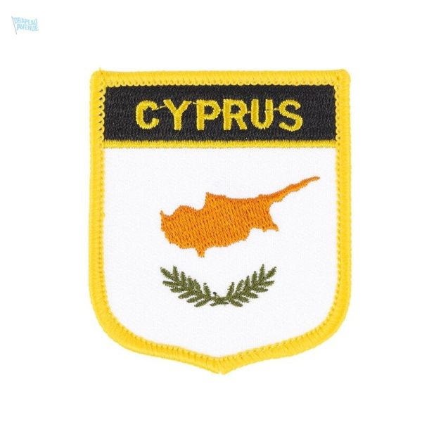 Badge drapeau représentant Chypre, symbole national