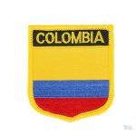 Badge drapeau Colombie en tissu aux couleurs nationales