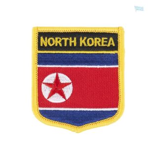 Badge drapeau Corée du Nord, symbole de l'identité nationale