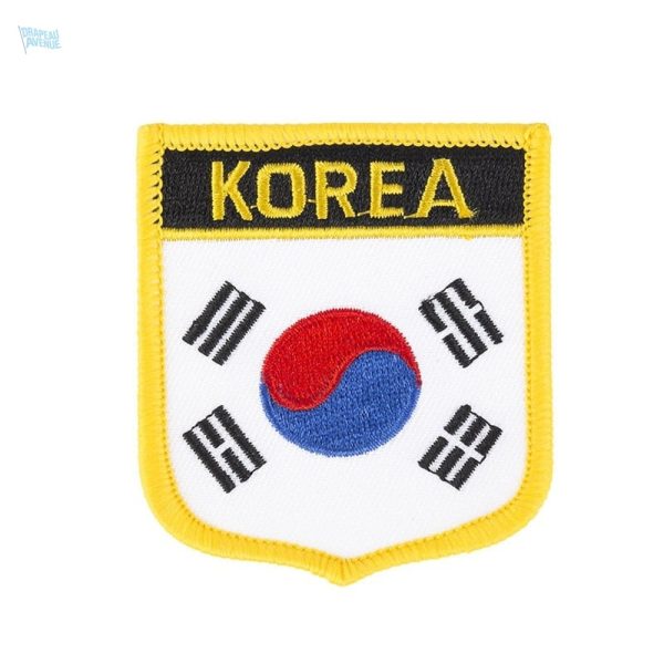 Badge drapeau Corée du Sud, accessoire élégant et symbolique