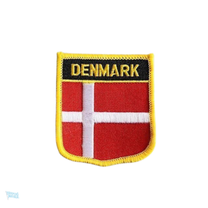 Badge drapeau du Danemark en tissu léger et durable