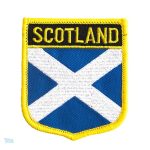 Badge drapeau Écosse en tissu, symbole national écossais