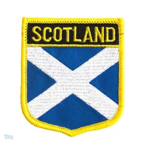 Badge drapeau Écosse en tissu, symbole national écossais