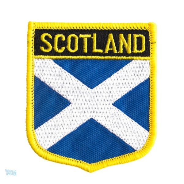 Badge drapeau Écosse en tissu, symbole national écossais