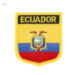 Badge drapeau Équateur, symbole national coloré
