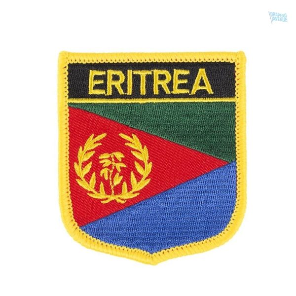 Badge drapeau Érythrée, symbole national distinctif