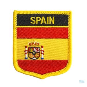 Badge drapeau Espagne, emblème national en miniature