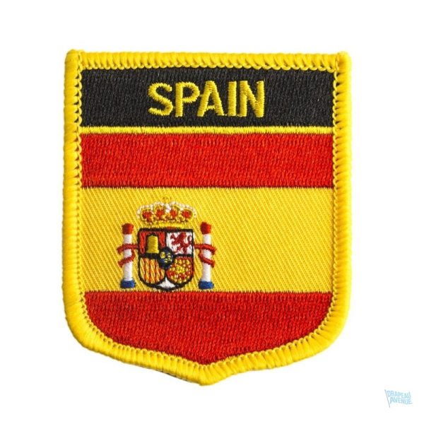 Badge drapeau Espagne, emblème national en miniature