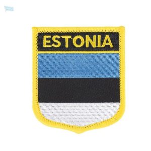 Badge drapeau Estonie pour afficher l'identité nationale