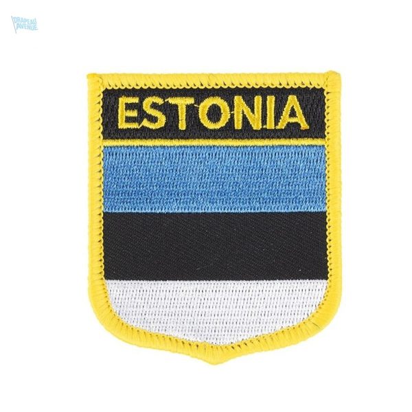 Badge drapeau Estonie pour afficher l'identité nationale