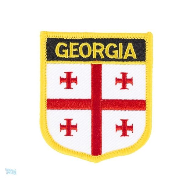 Badge drapeau de la Géorgie, symbole national distinctif