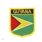 Badge drapeau Guyana, symbole national aux couleurs vives