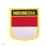 Badge drapeau Indonésie, symbole national pour affichage