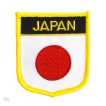 Badge drapeau Japon, accessoire symbolique du pays du Soleil-Levant