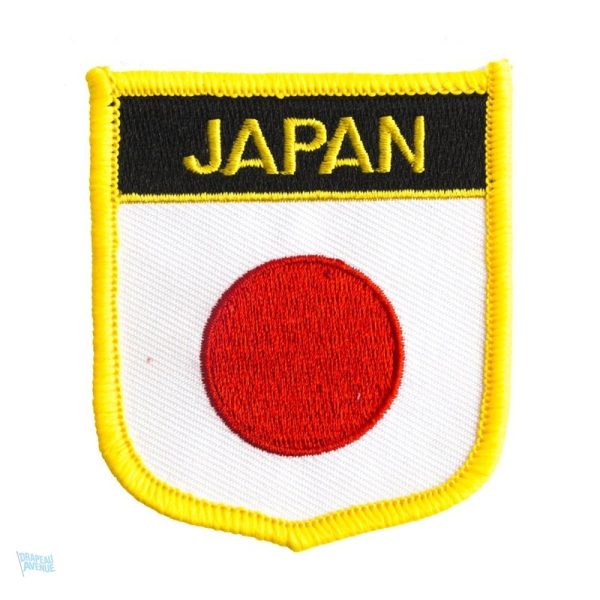 Badge drapeau Japon, accessoire symbolique du pays du Soleil-Levant